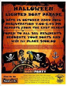 SVL_Association's tweet photo. Join the SVL Yacht Club this weekend for their Halloween Boat Parade. See the flyer below for additional details!#svla #svlclubs https://t.co/NIWmiFqnZY