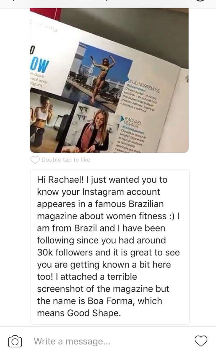 rachdevaux's tweet photo. Featured in Brazil's Good Shape mag?!!!! 🙀 #RGE https://t.co/3jMIyKAlJa