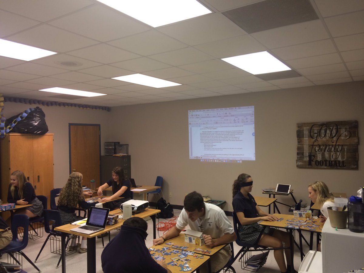 GDFMFB's tweet photo. Great work today by #HCLeadership2016 students @heliascatholic working on communication #PuzzleActivity @alattner @ChampMindsets https://t.co/3kJ3ocAk3t