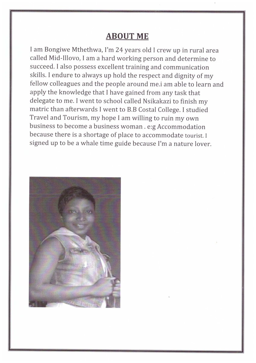 ninaballerina92's tweet image. Next up in our group of @WhaleTimeKZN #communityguides is the lovely Bongiwe. You&apos;ll be seeing more of her soon, for sure!