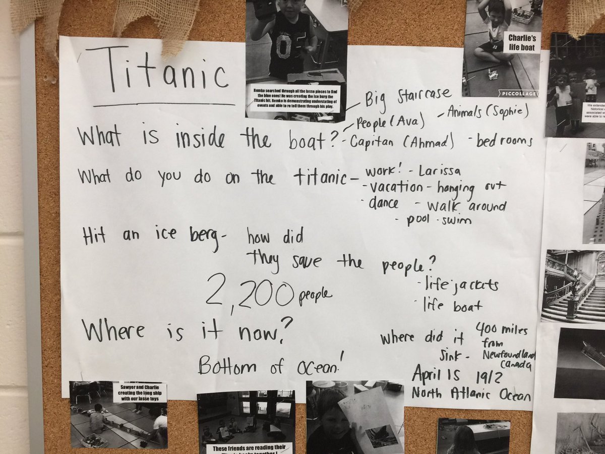 LittleFallsPS's tweet photo. Learning of #titanic proportions through student inquiry in Ms Mills &amp; Ms Morey's #kindergarten class! @jmorey @KLCarlyle #iceberg theory. https://t.co/b6Ps2dMOfn