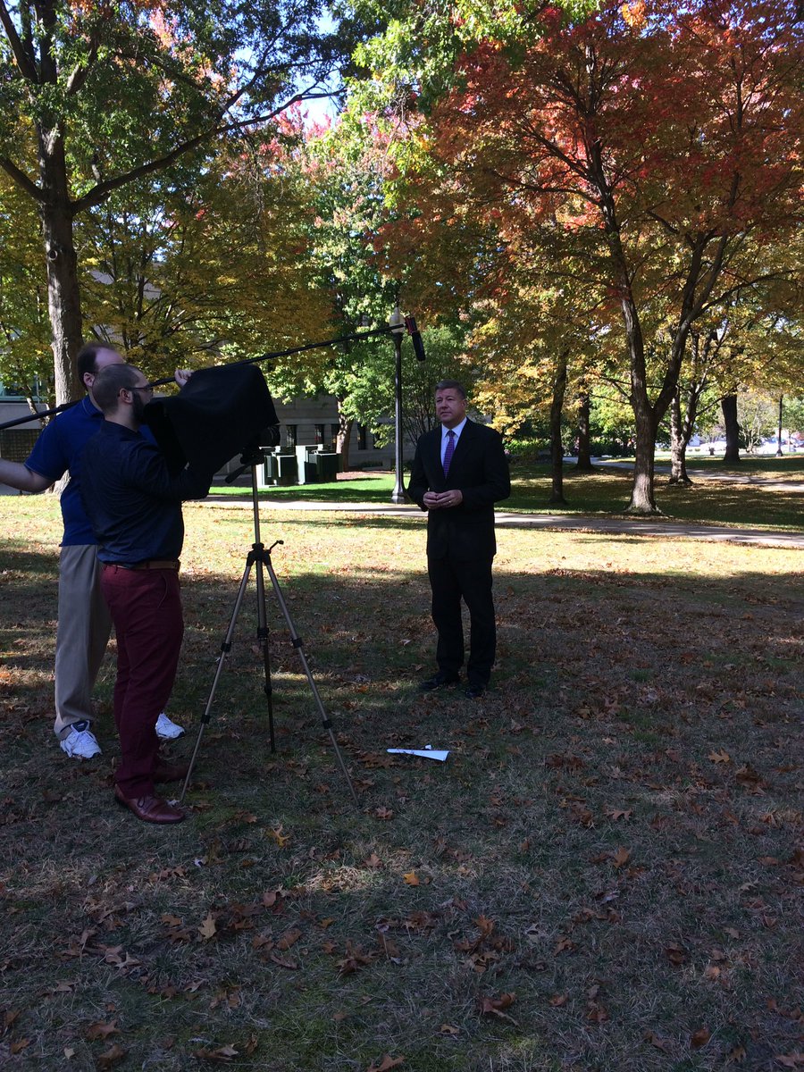 Crawford_KSU's tweet photo. Filming the video for our #MAEcon program with @ericmansfield! Keep an eye out for the finished product! 🎥 https://t.co/BSEjSy9TaQ