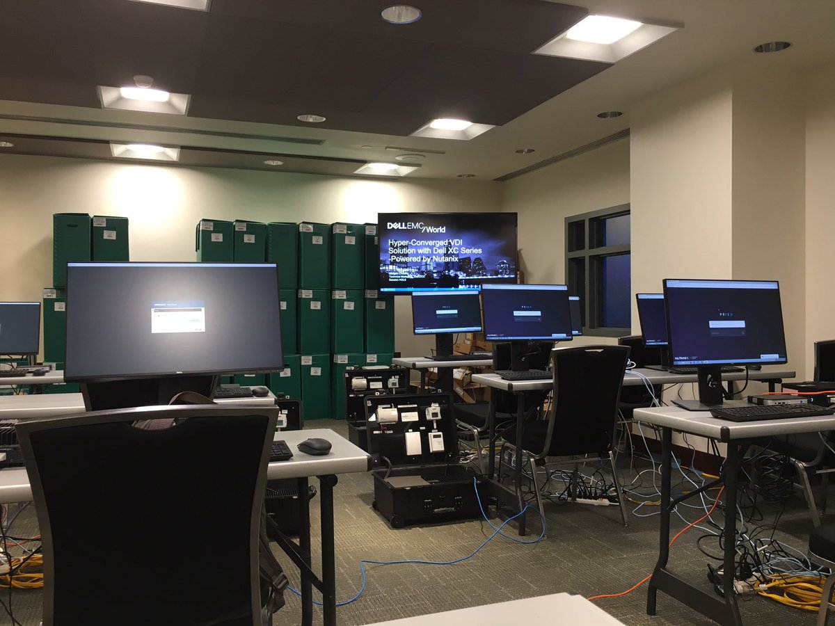 jamespungreal's tweet photo. #nutanix hands on lab at HOL8 about to start at #DellEMCWorld https://t.co/54codq56Cb