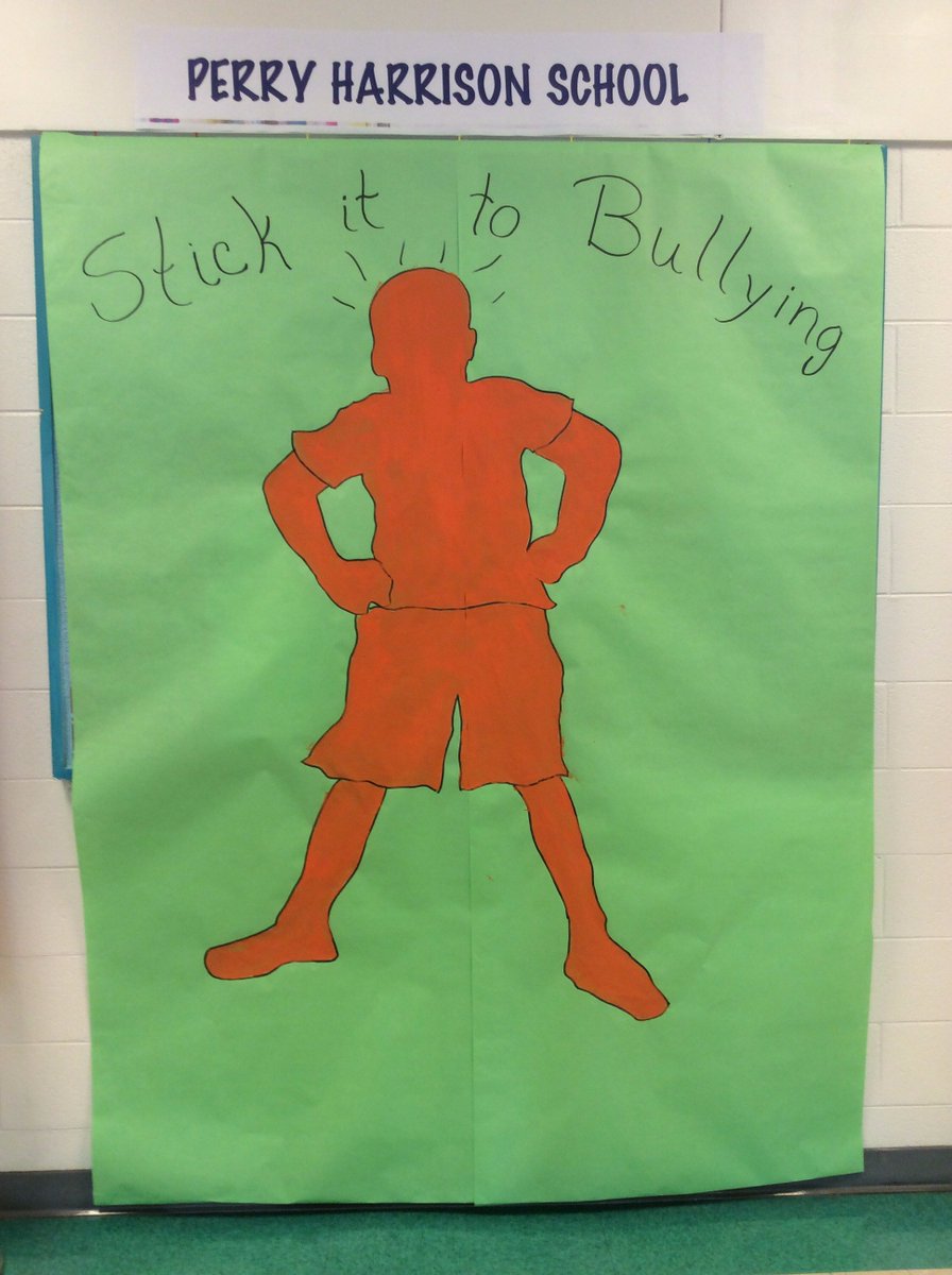 PHSmariners's tweet image. Perry Harrison students "Stick it to Bullying" with post it notes on how to stop bullying and how to be a friend. #CCSUnity