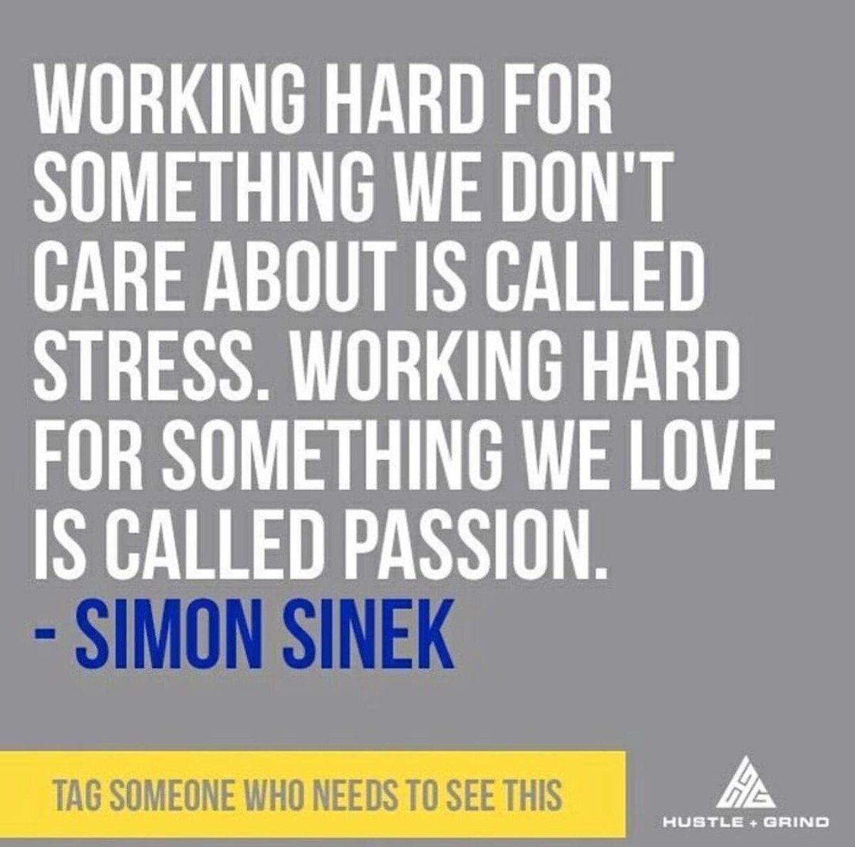 JasonOkuma's tweet photo. Working hard for something we don’t care about is called Stress. Working hard for something we love is called PASSION.~ #SimonSinek #success https://t.co/zpE2fY3NNH