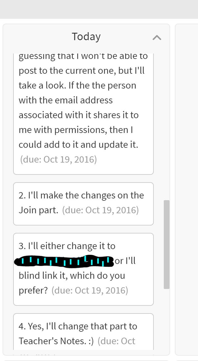 MyWordsforhire's tweet image. Items on my list appear in the date tagged in @ScribblePost. I drag each to another day, to #done, or to #notdoing. #productivity