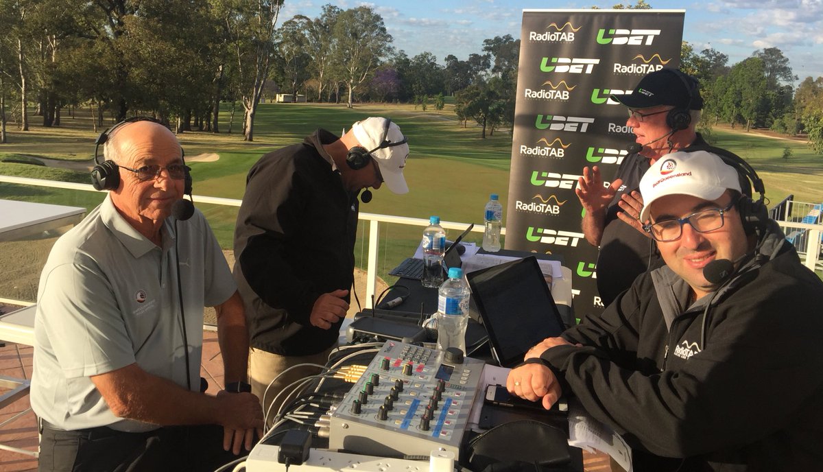 ON-AIR Peter Castrisos Chair of <a href="/GolfQueensland/">John Bennett</a> chatting with Macca <a href="/peterp79/">Peter Psaltis</a> &amp; <a href="/AllSawted/">Paul Sawtell</a> for @IsuzuQldOpen LIVE: radio.tatts.com/radio.m3u8