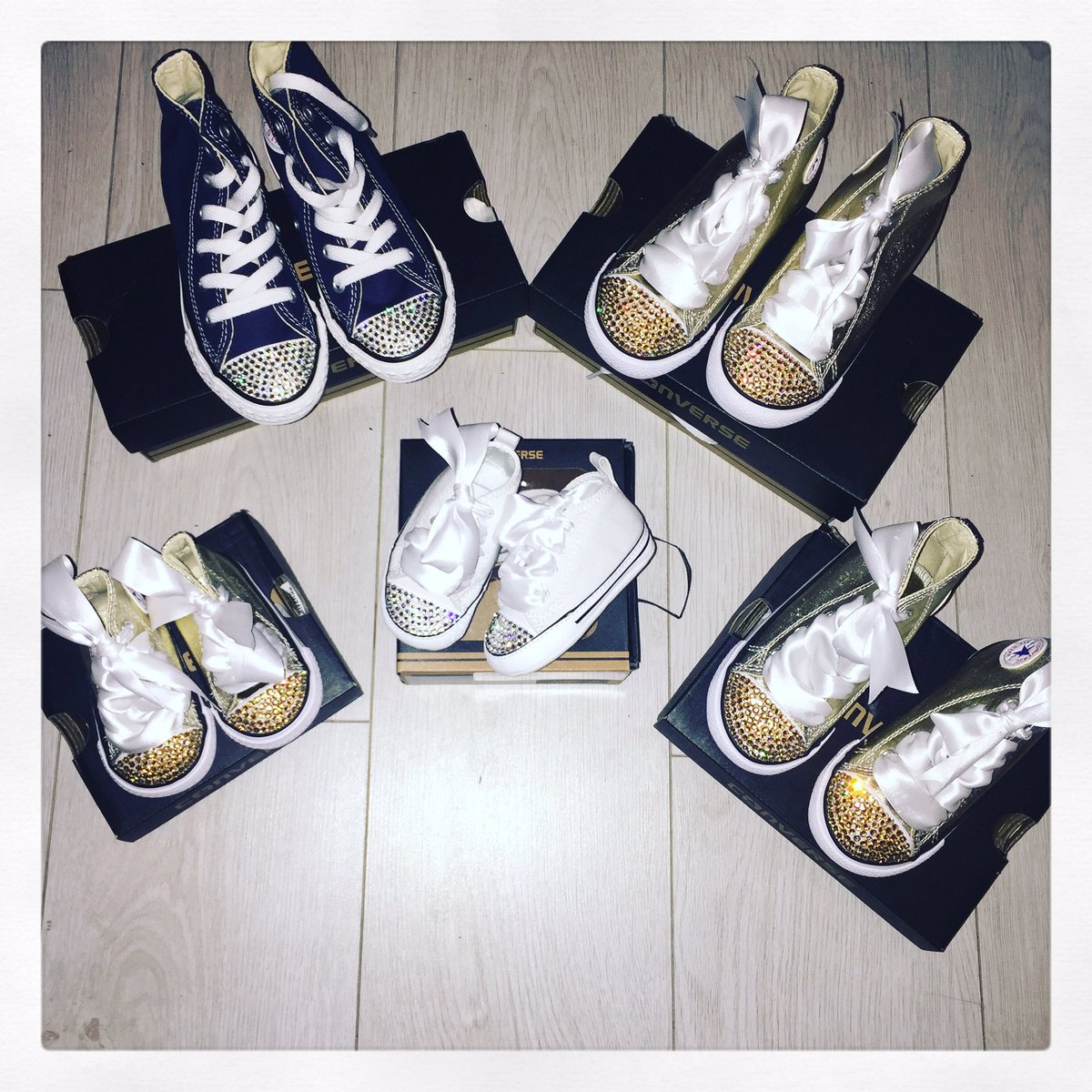 children's swarovski converse