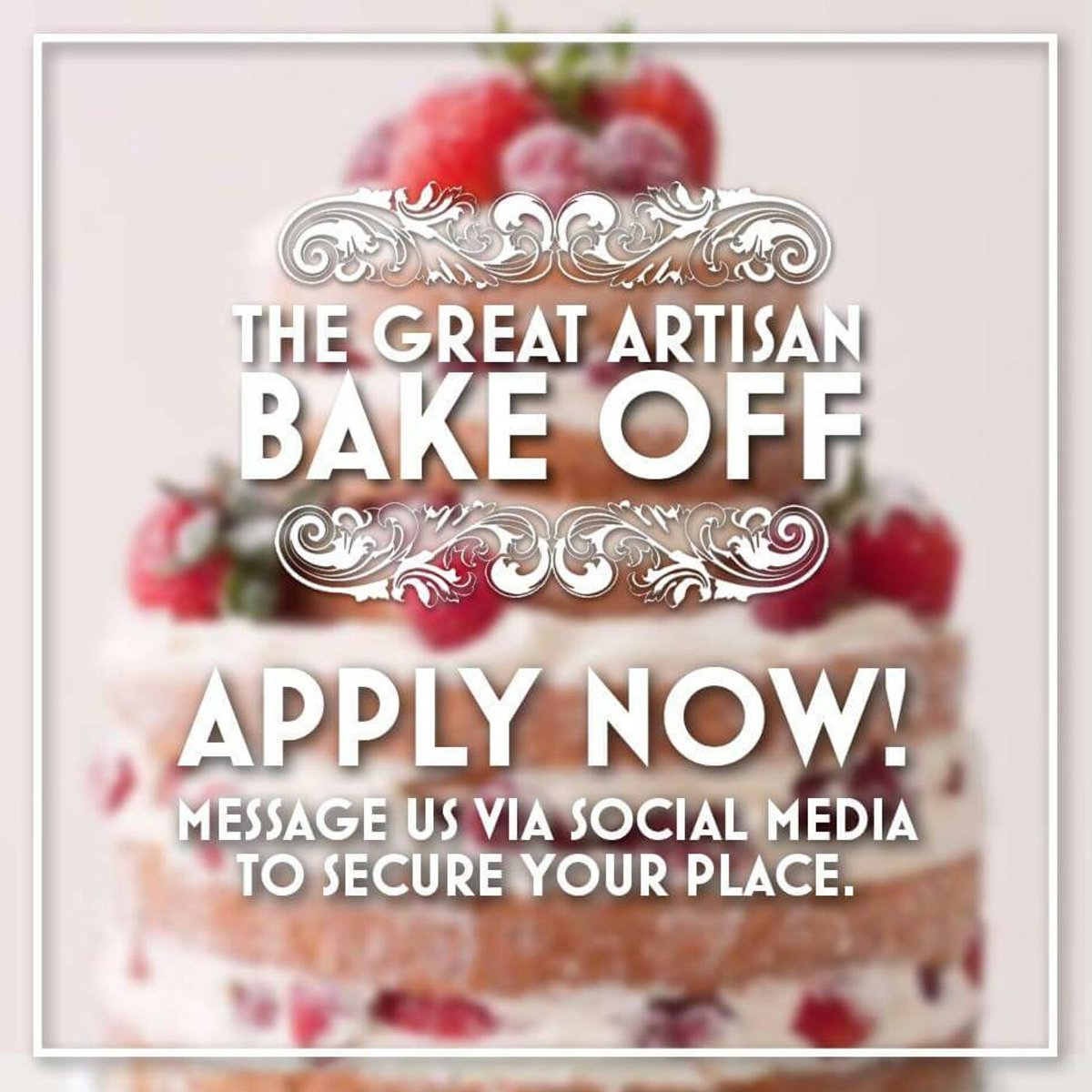 ArtisanDesserts's tweet photo. Thank you to everyone who has applied for The Great Artisan Bake Off so far!
#gbbo #bakeofffriends #Bakersgonnabake https://t.co/ANsnxbpXRH