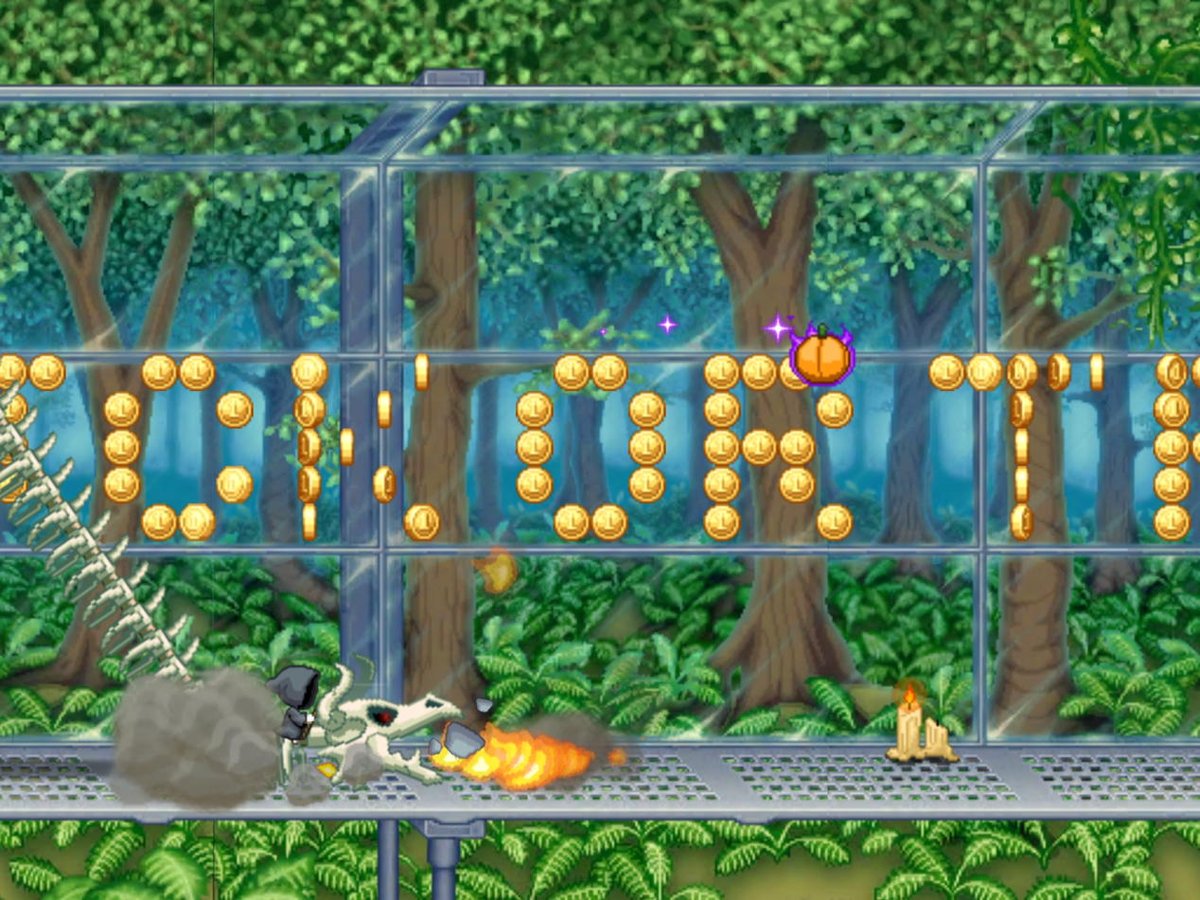 Wow! I unlocked the Zombie costume for Halloween in #JetpackJoyride s.s.s.. M .w.w.w.w.