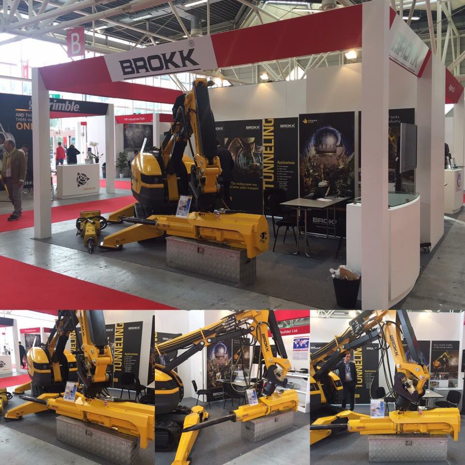 #Brokk fitted with Darda C20 to #split hard rock and concrete.