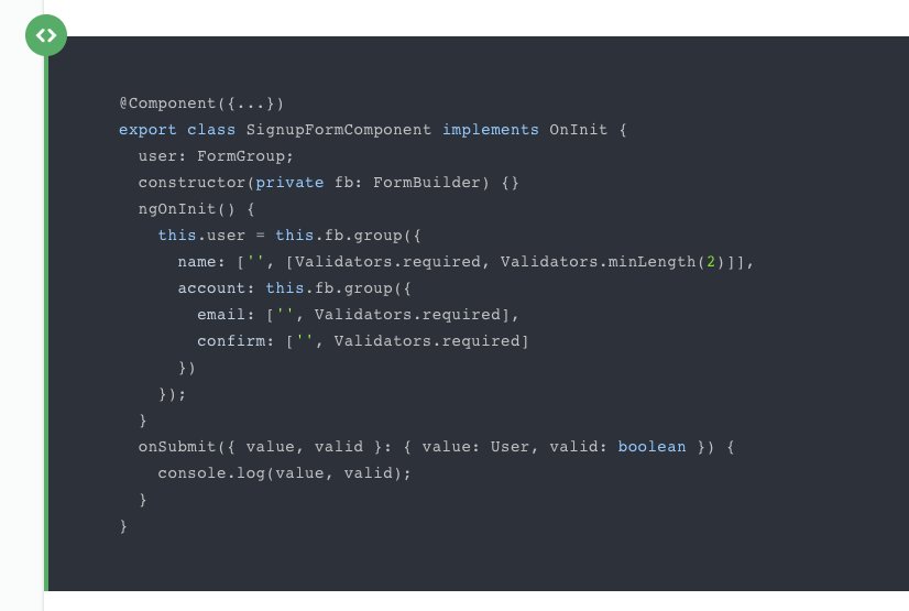 toddmotto's tweet image. ⚡️ Angular 2 Reactive forms fundamentals! FormGroup, FormControl, FormBuilder, Validators, Directives and more: toddmotto.com/angular-2-form…