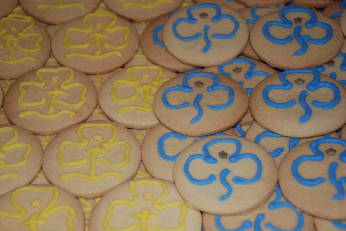 EG_Guides's tweet photo. .@BritishBakeOff we loved these yummy biscuits made by a #volunteer to mark 4th East Grinstead Guides 60th birthday! https://t.co/7HD8kA21St https://t.co/vSEiySPV1y