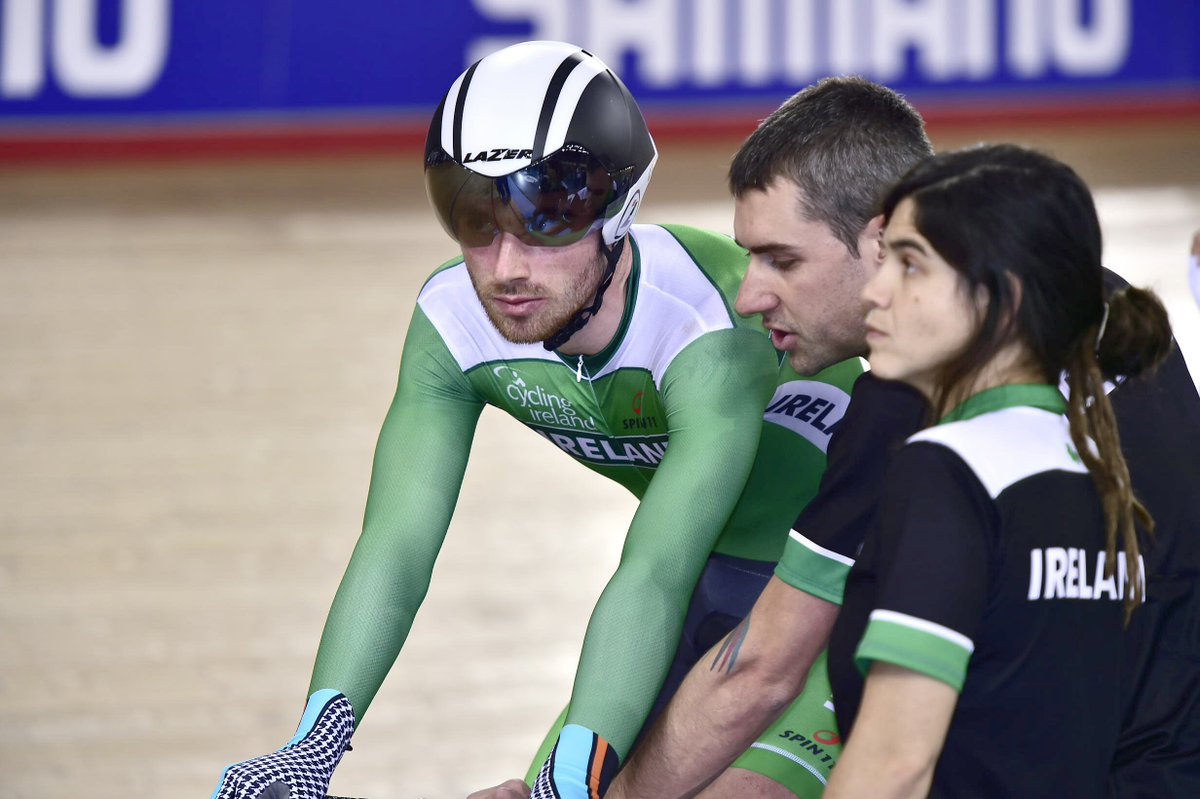 CyclingIreland's tweet photo. So close for @FelixEnglish11 - 5th in the Scratch Race at the Euro Track Champs!15th in Elimination for @lydiagurley https://t.co/b2dbbo72Yf https://t.co/ViHxnVazkd