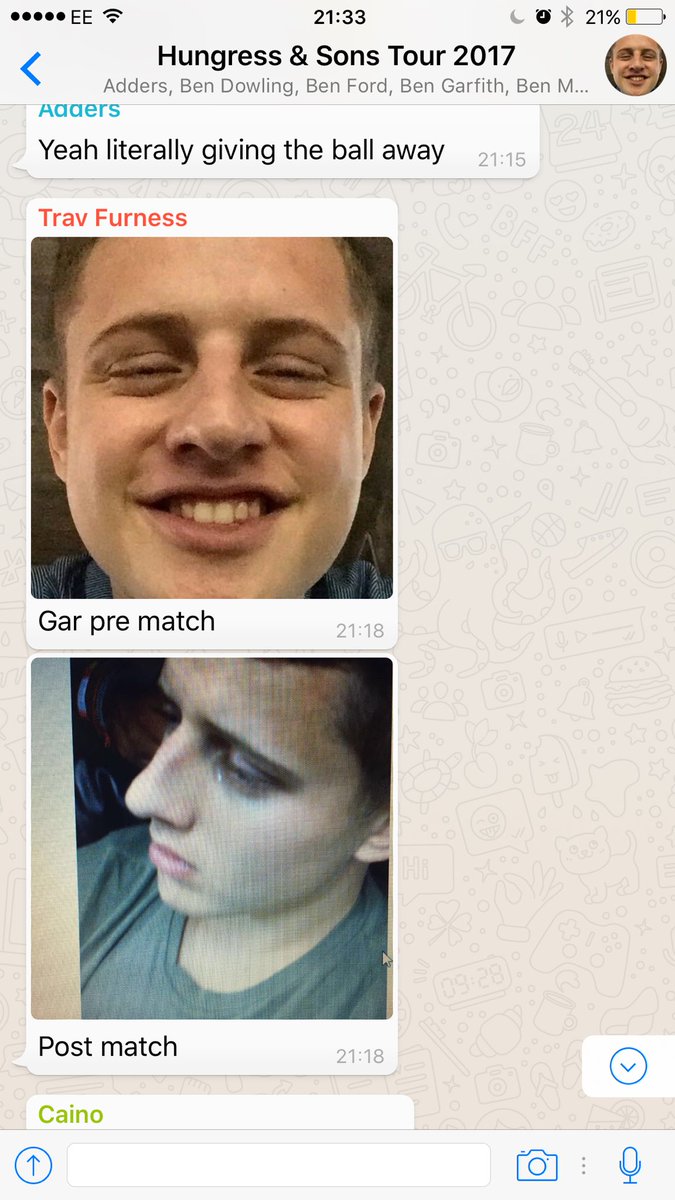 MccleaveCharley's tweet photo. But imagine being in the nou camp and not even watching the game. Just nibbling in the group chatπππ #ripgar https://t.co/G9oMnBT7wg