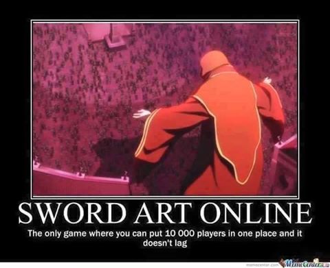 KingxAssassinx's tweet photo. We've all been there.. 
#gamerproblems #lag #SwordArtOnline https://t.co/t5X2kyqlyM