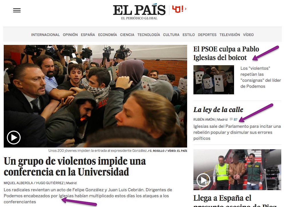 gerardotc's tweet photo. Alomojó que los suscriptores de toda la vida abandonen El País tiene que ver con jornadas como la de hoy. Alomojó... https://t.co/RbU2ETO7dU