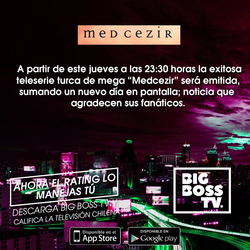 ¡¡Mañana desde las 23:30 comienza en Mega "Medcezir", la esperada teleserie Turca!!
¿Qué opinas sobre esto?
Android: goo.gl/ydYF4G