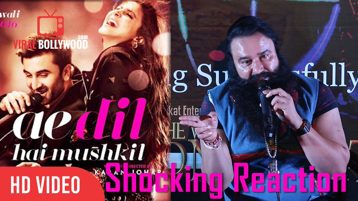 viralbollywood's tweet photo. @Gurmeetramrahim #GurmeetRamRahim  #ShockingReaction | #AeDilHaiMushkilBan #ReleaseBAN
 
https://t.co/guookazbu2 https://t.co/fgNb7WRaHz