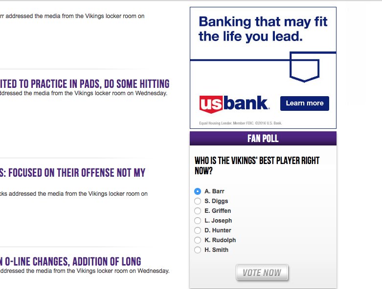 PSchurhamer's tweet image. Hey @Vikings do you think @usbank might have missed someone in this poll?  LOL!!  #WhereIsSam #Skol