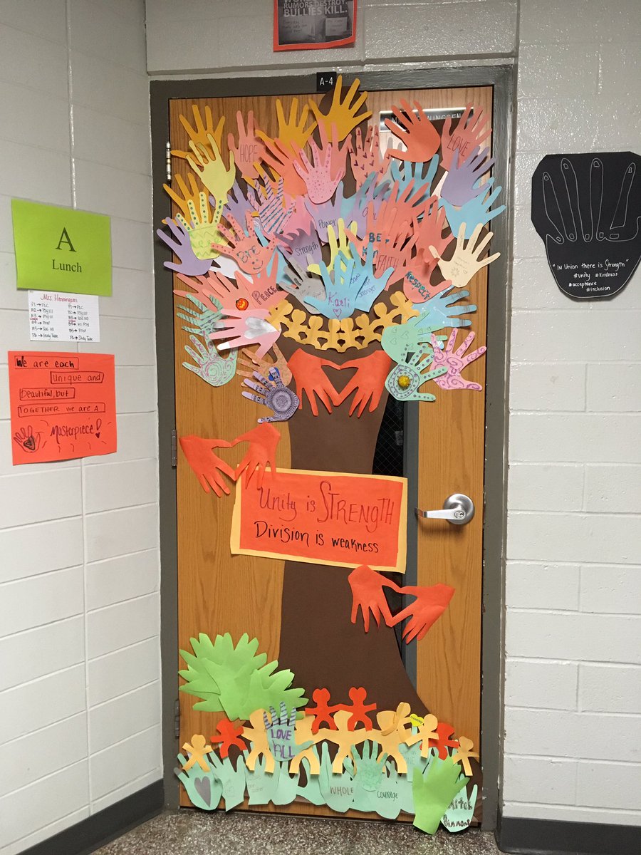 psychSOCteach's tweet photo. #unityday #mystudentsrock created by my compassionate #psyA3 @CounselingNSHS https://t.co/6RsgZyvc2x