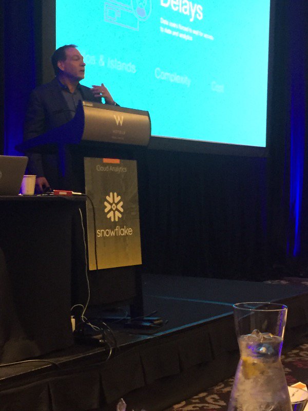 jonb_snowflake's tweet image. .@Bob_Muglia at #Cloud #Analytics Seattle event:  &quot;Complexity is the biggest barrier to success in data projects&quot;.