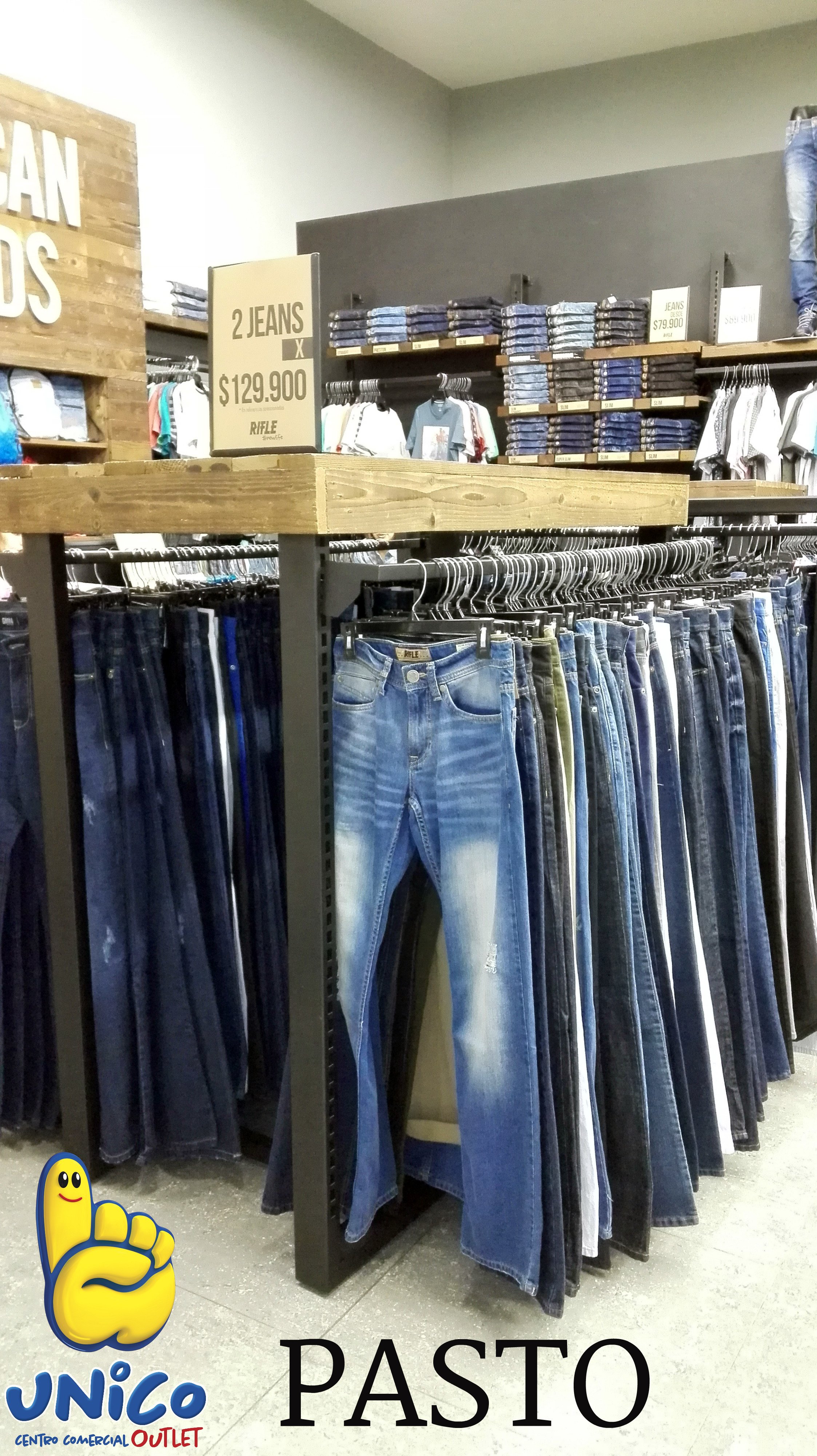 UNICO Outlet on X En American Brands lleva 3 jeans de marcas GAMIN y RIFLE por 159.900 en UNICO Outlet en Pasto https t AYT1t9gt4r X