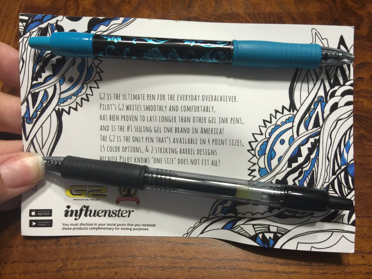 PrincessLexi's tweet photo. Favorite item from the #B2SVoxBox? The @PilotPenUSA pens! So smooth & pretty! https://t.co/mYd1j19YCh