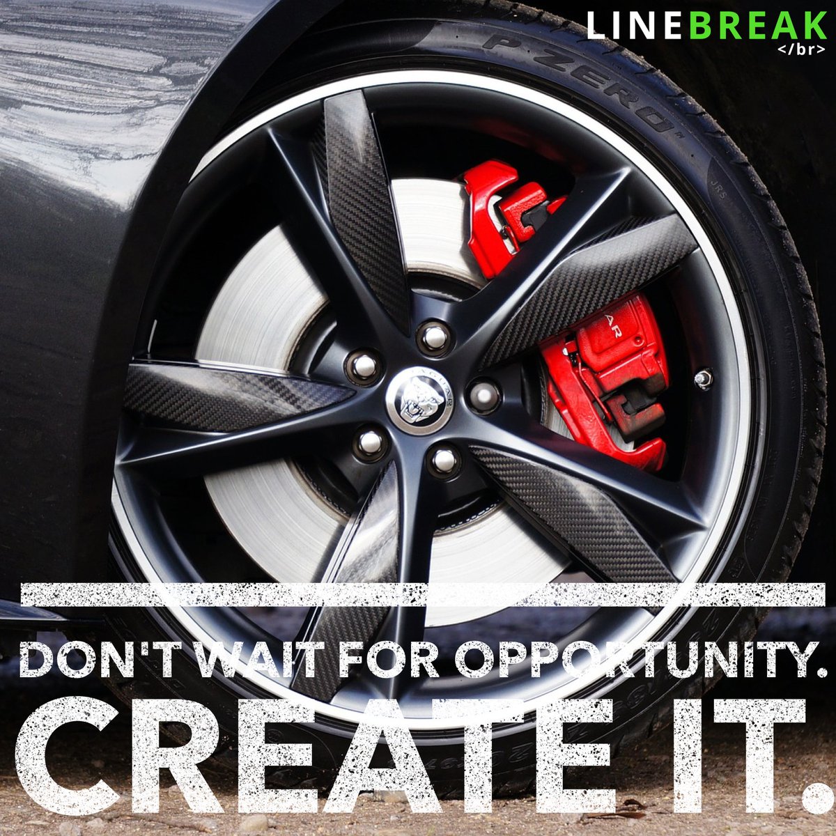 LinebreakXYZ's tweet photo. Don't wait for #opportunity. Create it. Otherwise, it won't ever come. #supercars https://t.co/hCBW66Pxtg