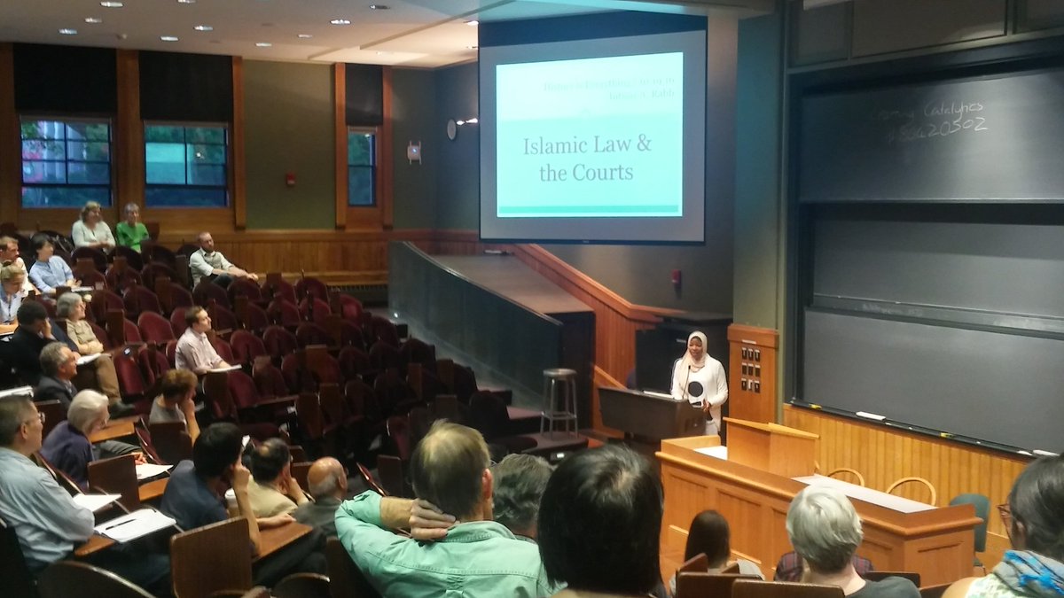 moubanerjee28's tweet photo. Prof. Intisar Rabb on Islamic Law @Harvard_History #HistoryisEverything https://t.co/gvmoYG5BVz