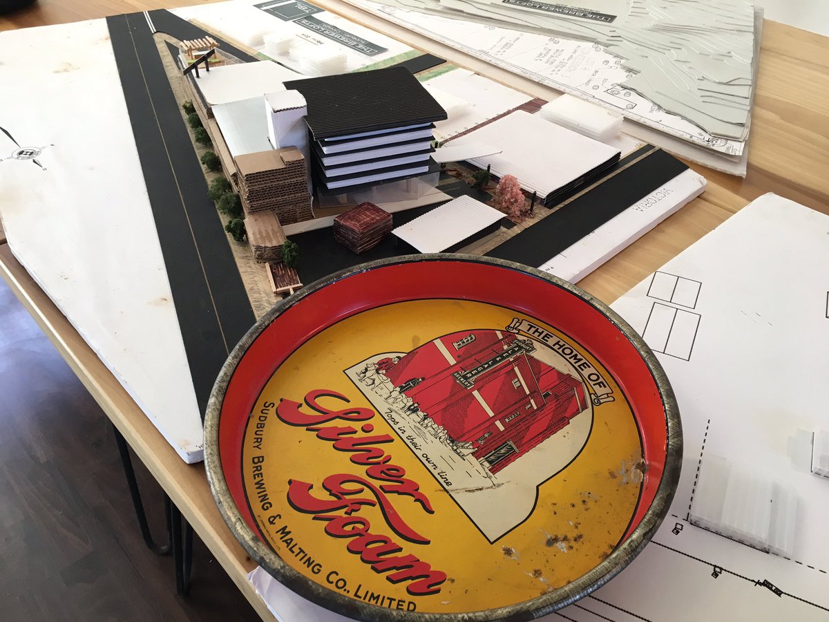 marykkeown's tweet photo. Check out this awesome #vintage tray with #NorthernBreweries bldg. painted on it. @THEBREWERLOFTS was so very cool. I want one. #sudbury https://t.co/6h0Ed1APVB