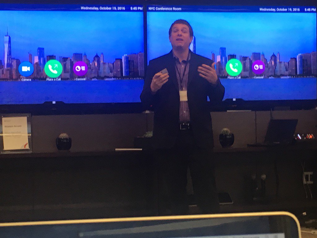 zkerravala's tweet image. More demos from Sam Kennedy of @Polycom #PACE2016