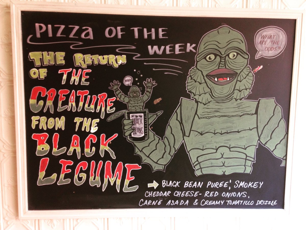 loopandlils's tweet photo. Look who's back and ready to party! #pizzaoftheweek #pizzaparty #halloween #creaturefromtheblacklagoon https://t.co/BtSFC2pkiM