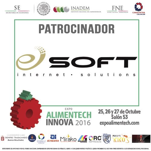 ExpoAlimentech's tweet photo. SOFT INTERNET SOLUTIONS estará presente los días 25, 26 y 27 de Octubre en el Salón 53, no te quedes sin conocer sus servicios. https://t.co/xPkd0LzX2M