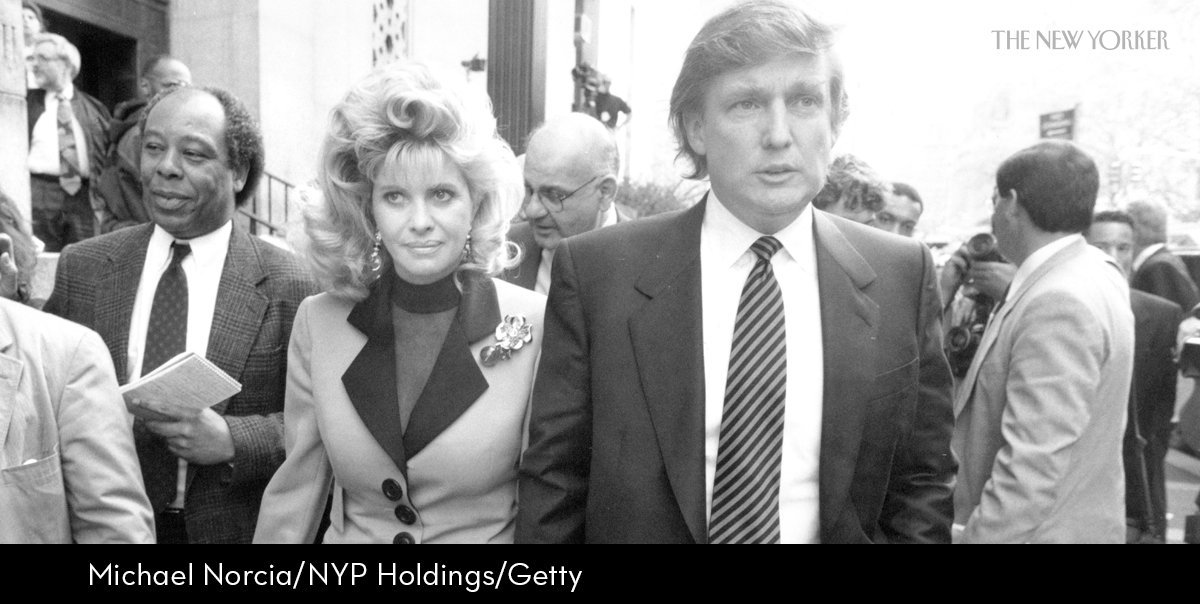 For his 1993 book, Harry Hurt III acquired Ivana’s divorce deposition, in which she stated that Trump raped her. nyer.cm/OT7jVyR