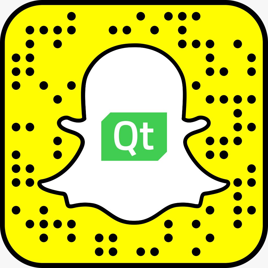 qtproject's tweet photo. Qt is now on SnapChat kicking off @ #QtWS16 SF. Join us there to see inspiring applications &amp; devices #BuiltwithQt &amp; get the scoop on #QtDev https://t.co/GkEUQJEUXS