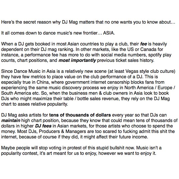 Here’s the secret reason why DJ Mag matters that no one wants you to know. https://t.co/7TscXAUWYp