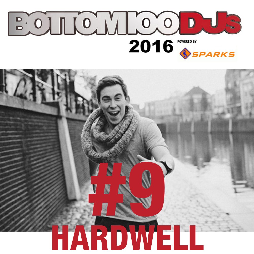 bottom100DJS's tweet photo. In at #9 is man who wears really long socks as a scarf and is also called @HARDWELL 
#Bottom100DJs https://t.co/G1Tre9YOKF