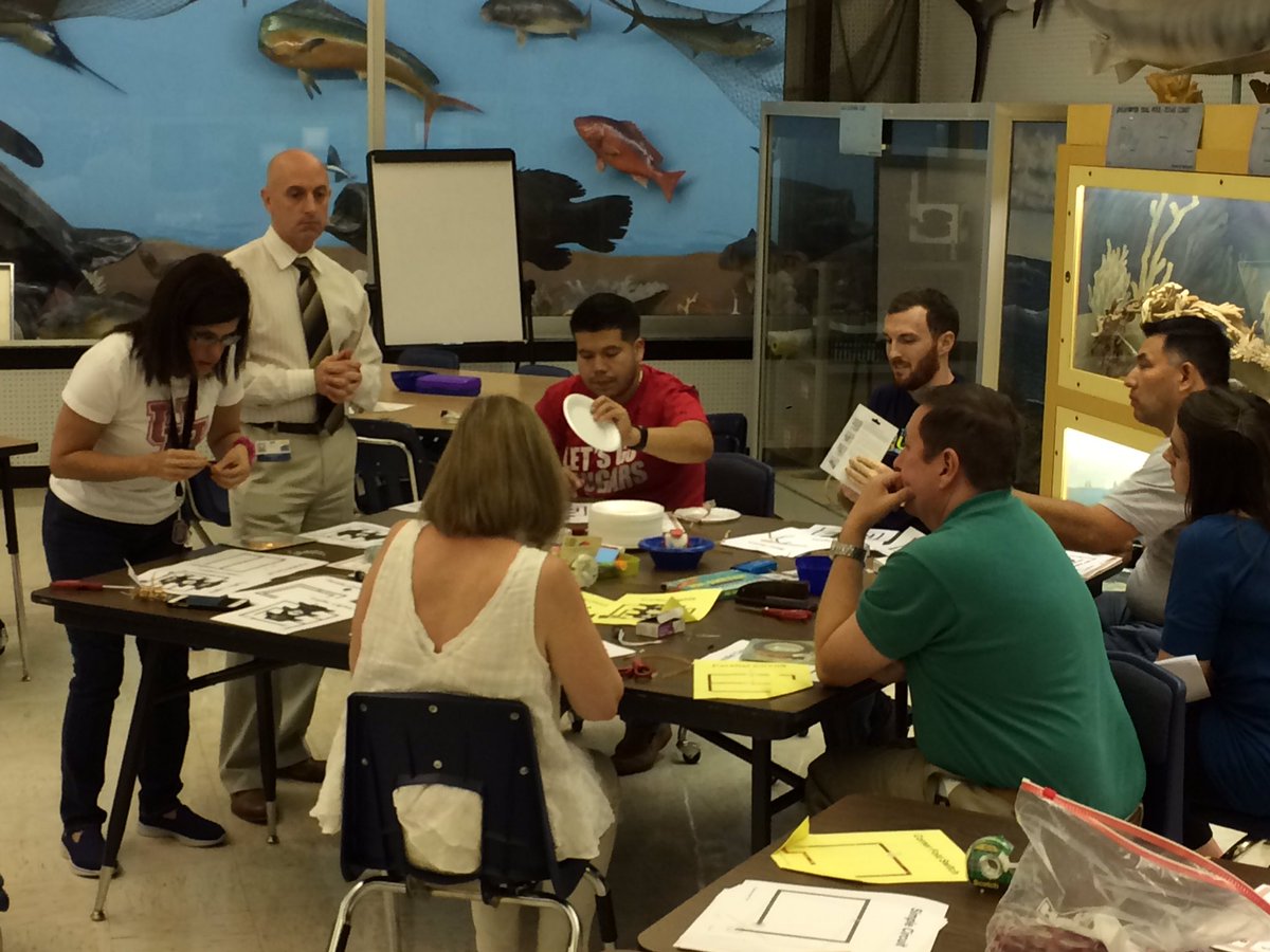 TylerReam00's tweet photo. Deep within the SBISD Science Center... I found an amazing group of educators exploring, learning and deepening their science knowledge https://t.co/pPCAASwTQx