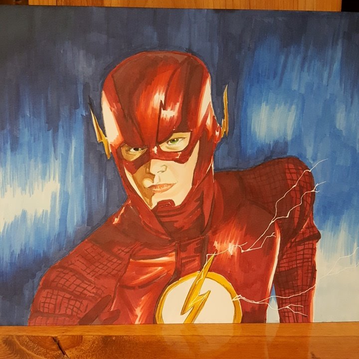 JacobReher's tweet photo. The Flash @Blick_Art markers on @CansonPaper @grantgust #TheFlash @CW_TheFlash #dccomics https://t.co/AgetB33Fho