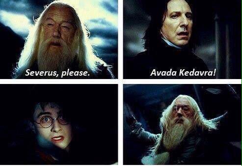 HPotterUniverse's tweet photo. "Severus...please..." #HappyBirthdayMichaelGambon https://t.co/jA59SvJ91j