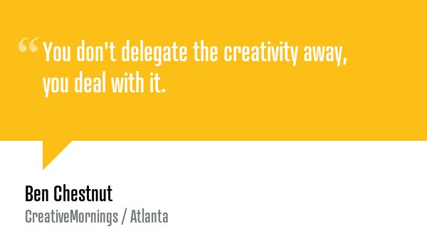 Former <a href="/Atlanta_CM/">CreativeMornings/ATL</a> speaker, <a href="/benchestnut/">Ben Chestnut</a>, speaks on the history of the company &amp; what he does to cultivate culture. bit.ly/2dcKJGU