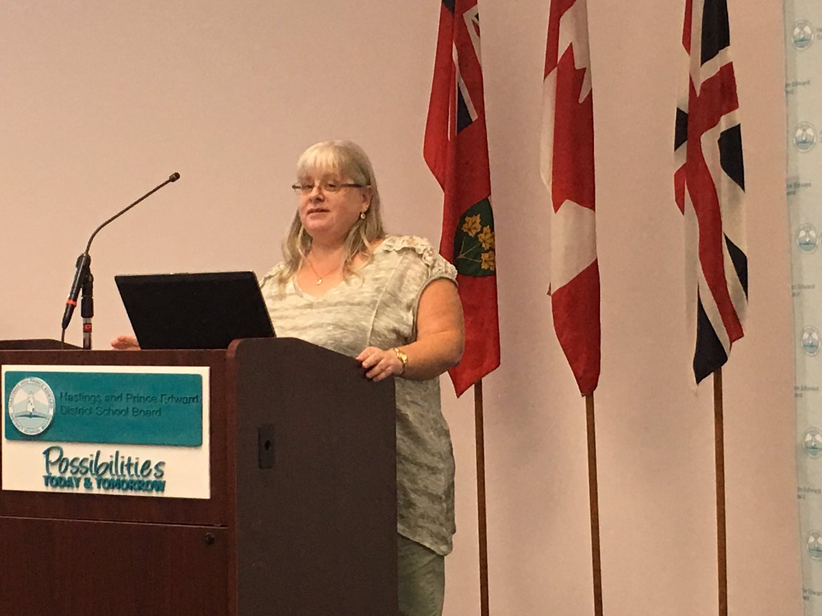 HPEschools's tweet image. Lee-Anne Kerr #ParentInvolvementCommittee chair shares info about Parents Reaching Out grants. School councils can apply #possibilities