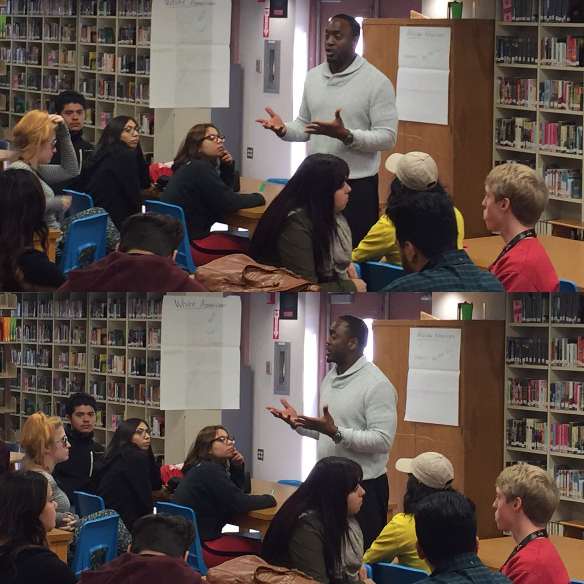 Thank you Rashad Norris for coming to talk to @ArtsAcademics seniors about implicit and explicit biases we have. #DiscoverUWA #mustneeded