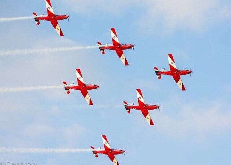 The RAAF Roulettes know how to put on a show - what was your fav plane? Pic via IG travis_williams625_t11 #TownsvilleShines