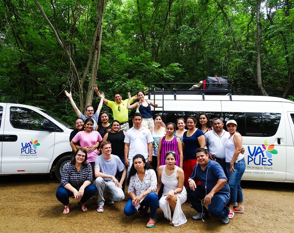 Celebrating 14 years of @VapuesTours, operating the best of @Nicaragua! Our dynamic and versatile team enjoying hospitality at <a href="/MorgansRock/">Morgan's Rock</a>.