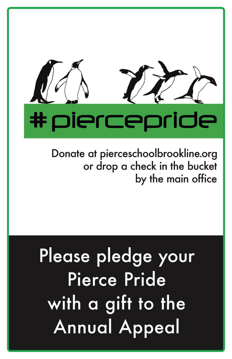 The annual appeal is underway! Please consider a donation today to support our amazing school! #piercepride