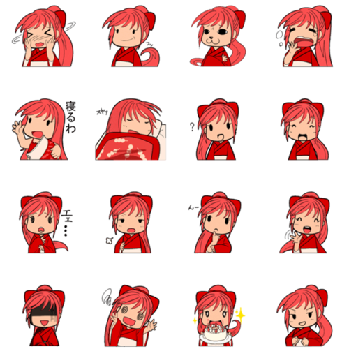 女の子スタンプのtwitterイラスト検索結果