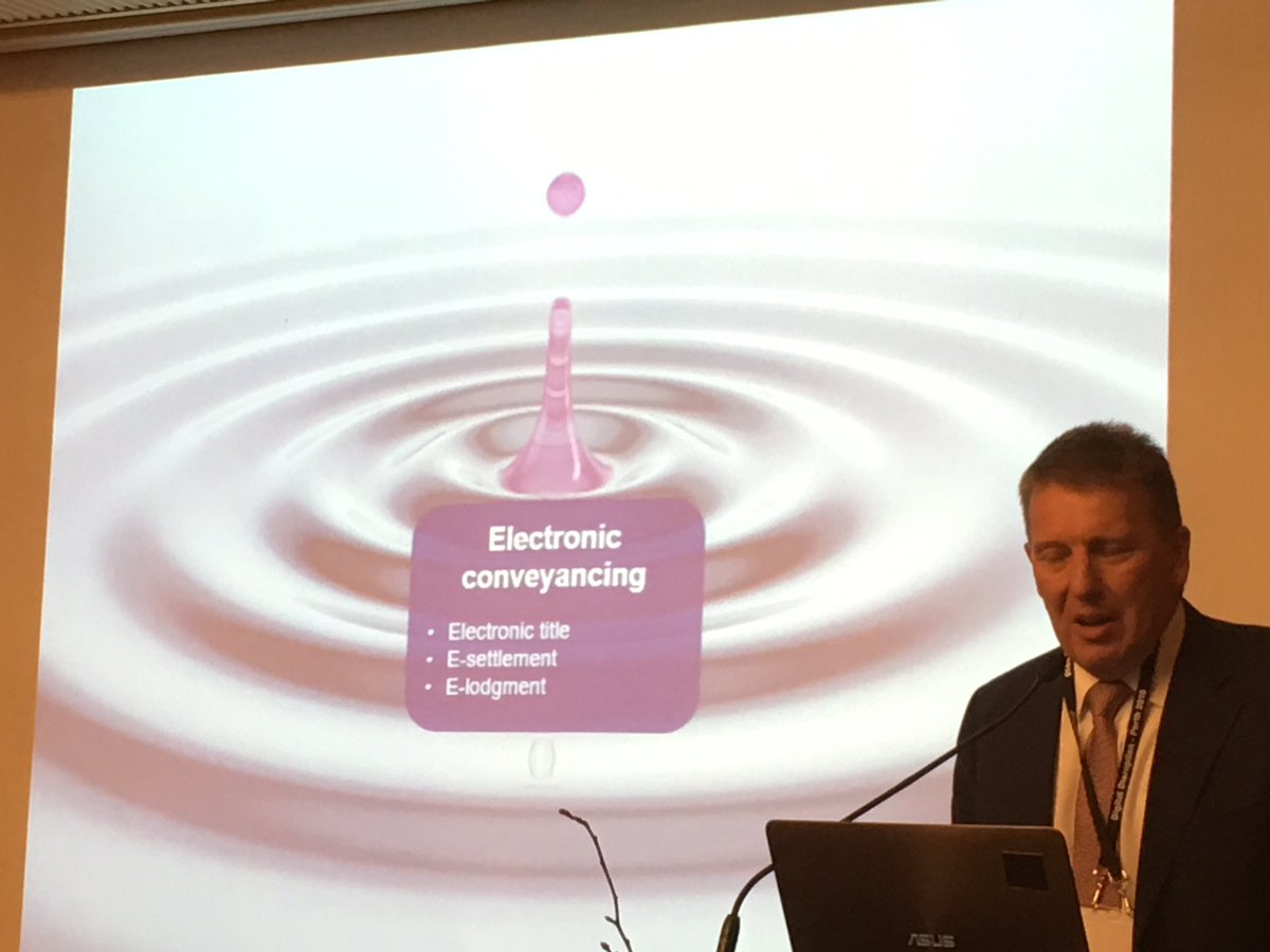 RegistersOfScot's tweet photo. @PEXA_AUSTRALIA Marcus Price talks about eConveyancing. #Scotland and @Lawscot on track to do this too. #ROTCPerth #The Keeper https://t.co/X9CvsjXhT4