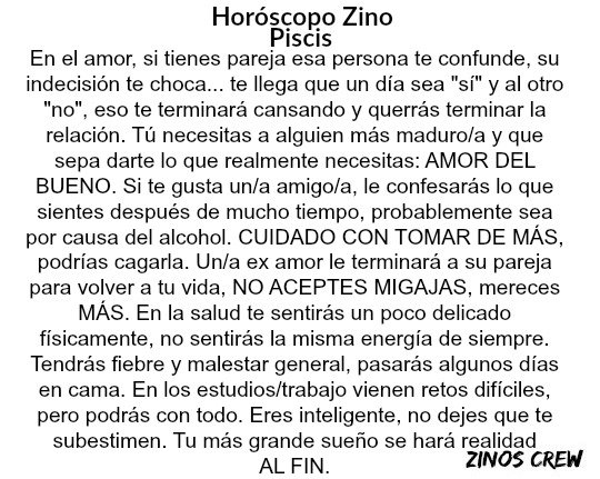 zinos__'s tweet photo. #HoróscopoZino #Piscis https://t.co/haZcRSvJFn